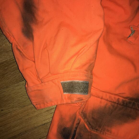 Guide LINE Blaze Orange Deer Buck Gun Hunting Jacket Coat Mens MEDIUM HOODED - Picture 14 of 16